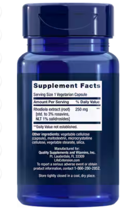 Life Extension Rhodiola Extract