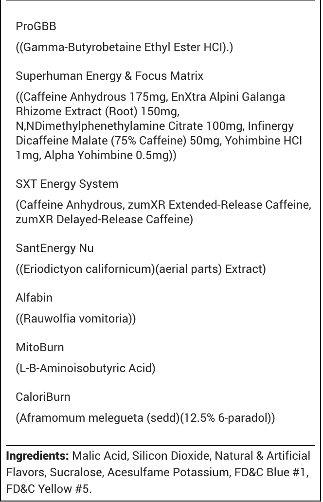 Alpha Lion Superhuman Burn Hulk Juice