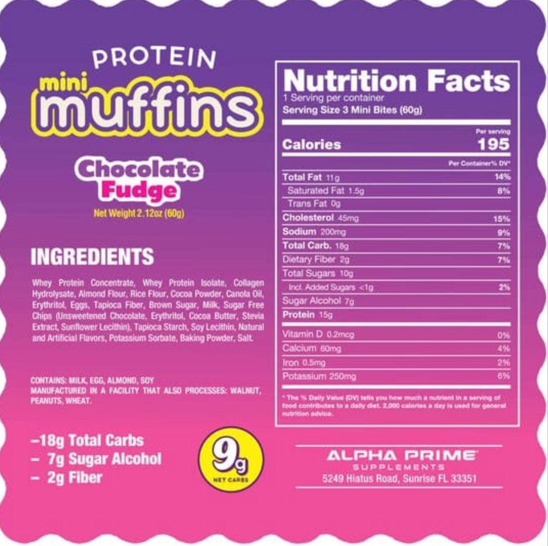 Alpha Prime Bites Mini Muffins