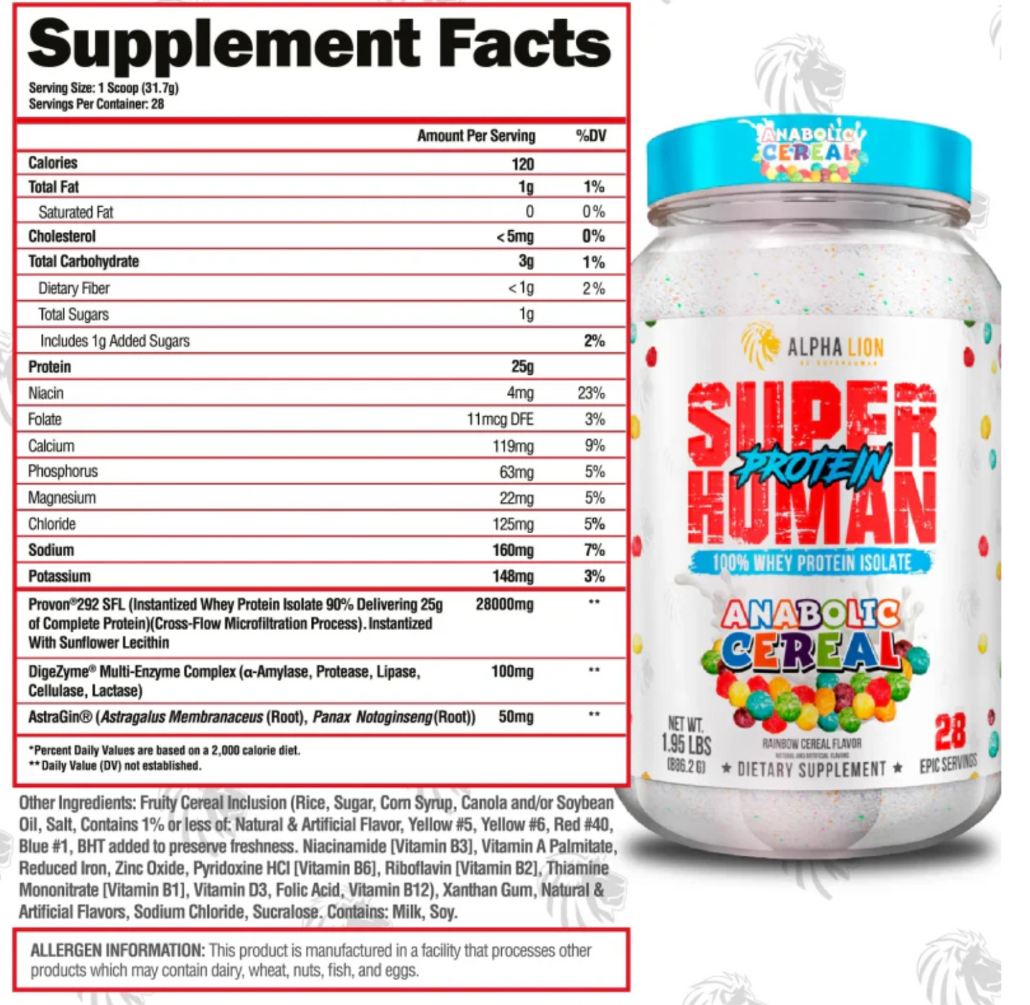 Alpha Lion Superhuman Protein