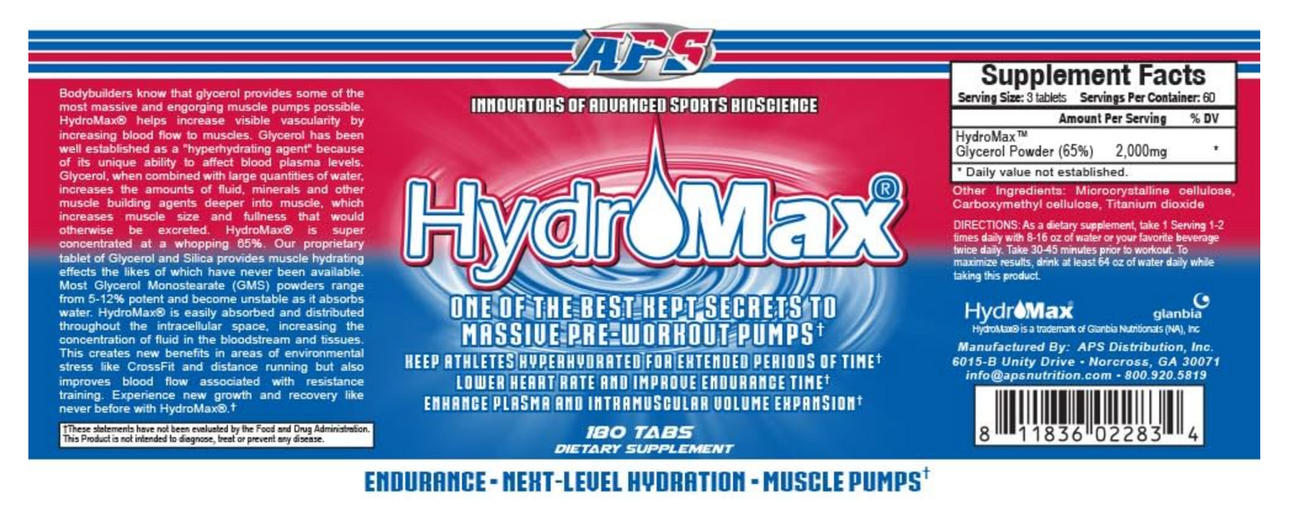 APS HydroMax® | Pump, Hydration & Endurance Support