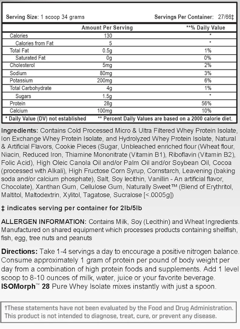 APS IsoMorph 28 | Premium Whey Protein Isolate