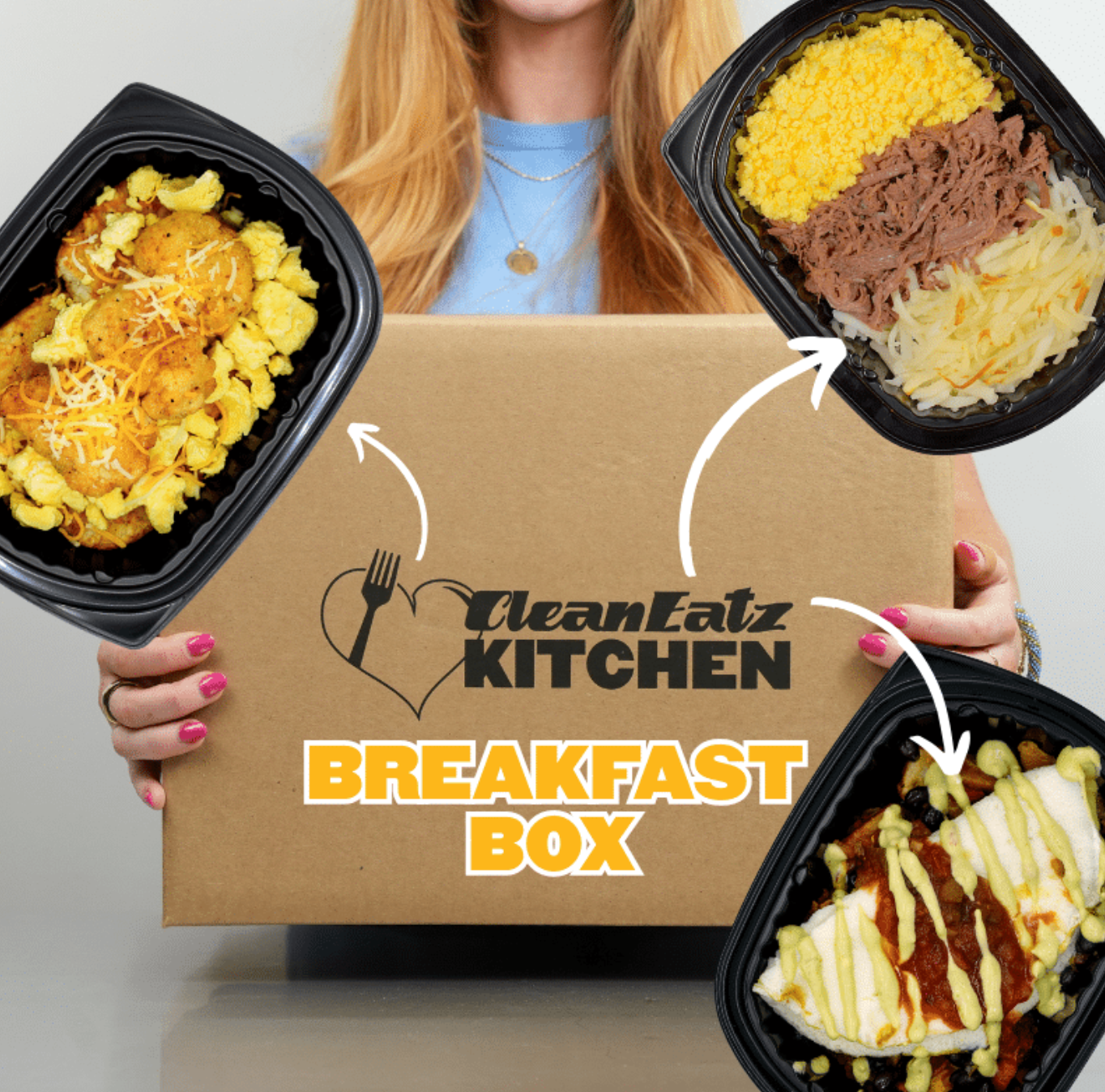 Clean Eatz Breakfast Box – High-Protein Breakfast Meal Prep Box for Convenient Healthy Mornings