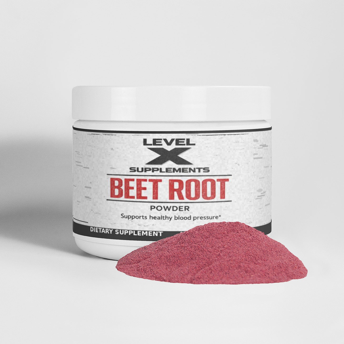 Level X Supplements Beet Root Powder – Supports Healthy Blood Pressure & Blood Flow – Nitric Oxide Booster for Circulation & Post Workout Recovery – With Hibiscus & Apple – 3.44 oz