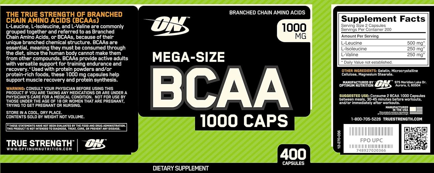 Optimum Nutrition BCAA 1000 Capsules