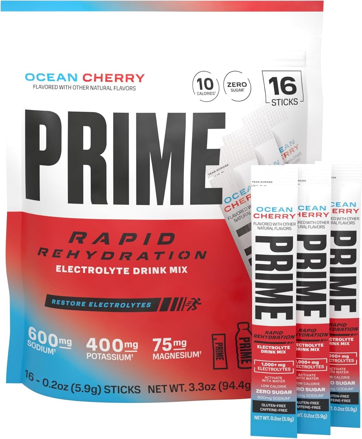 Prime Hydration Rapid Rehydration Stick Packs
