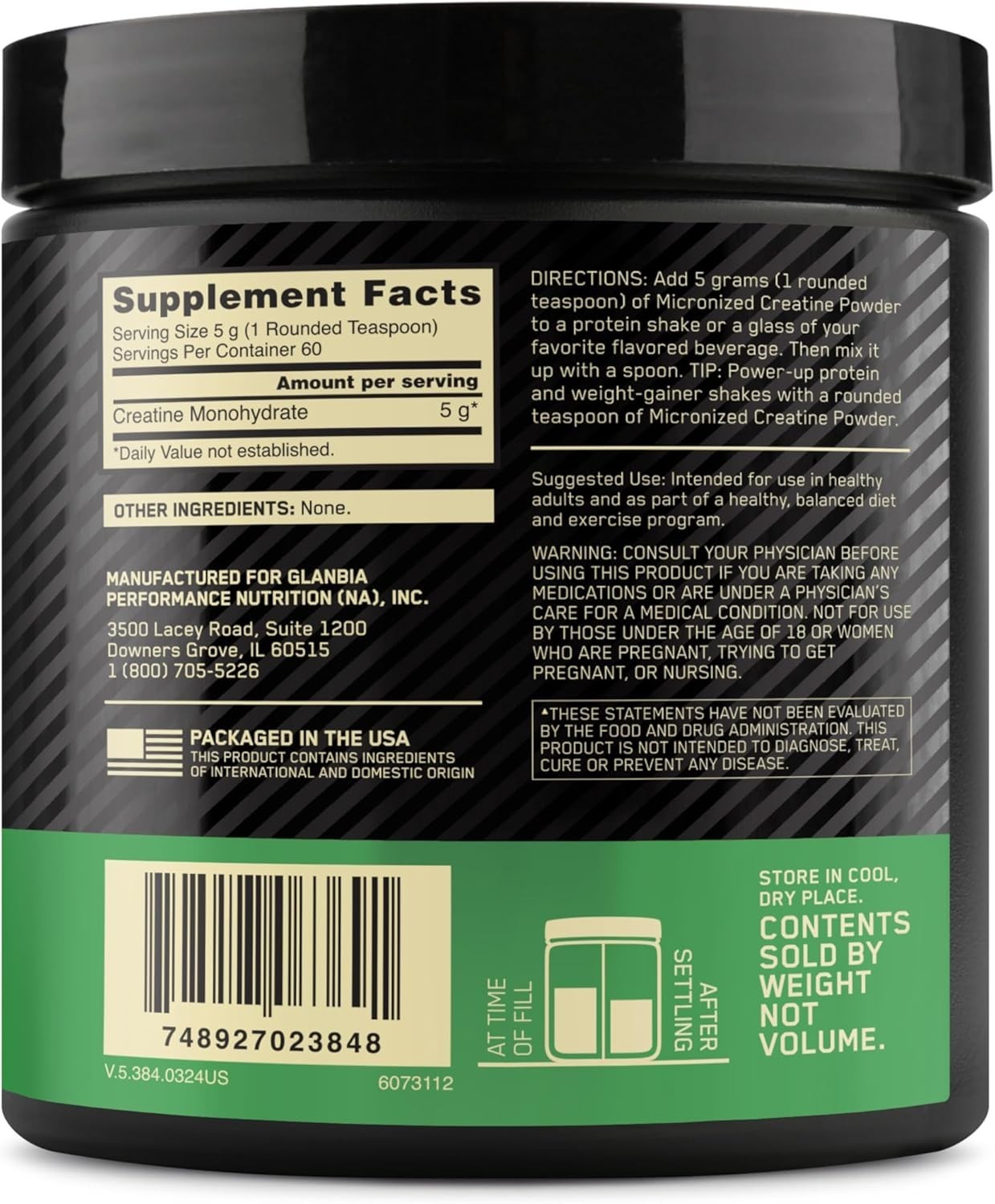Optimum Nutrition Creatine Powder