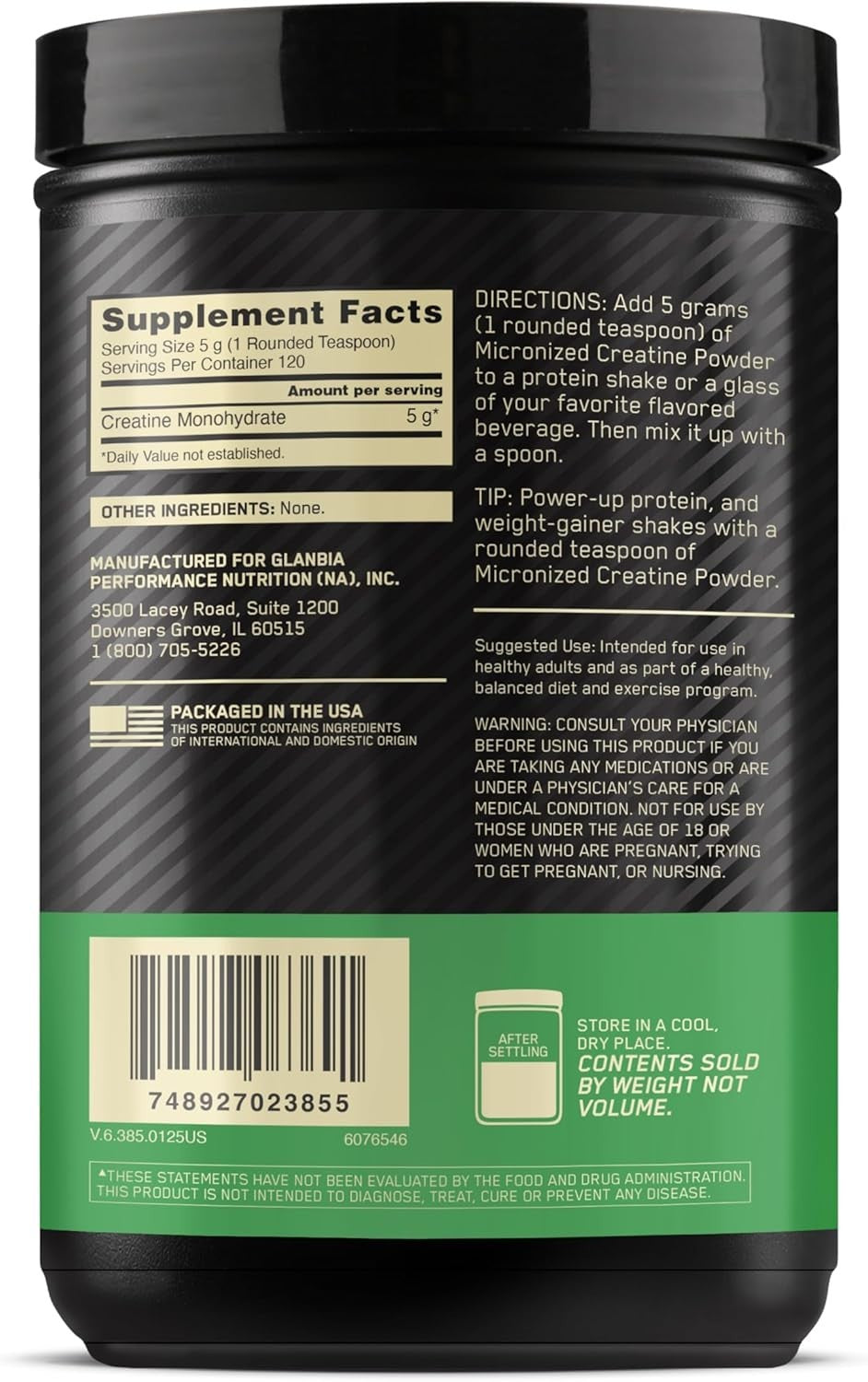 Optimum Nutrition Creatine Powder