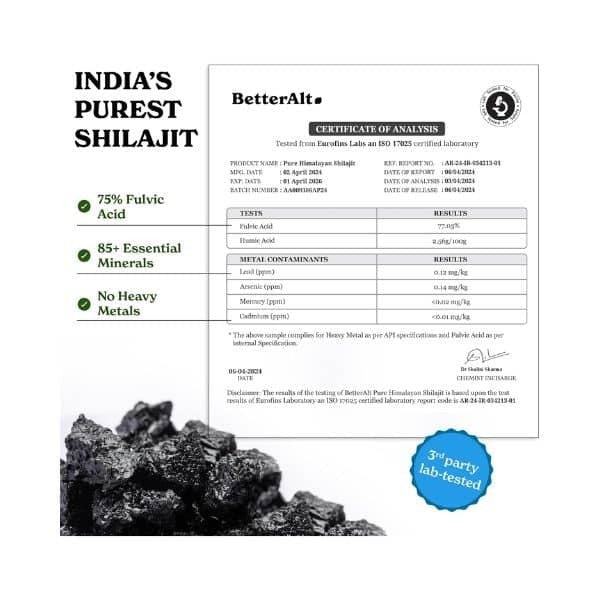 BetterAlt Shilajit Resin