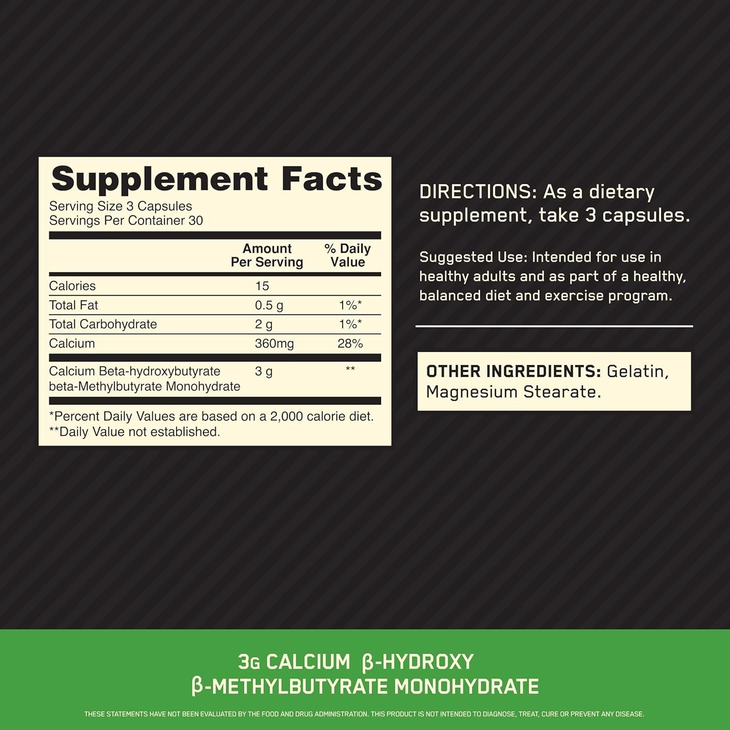 Optimum Nutrition HMB Caps