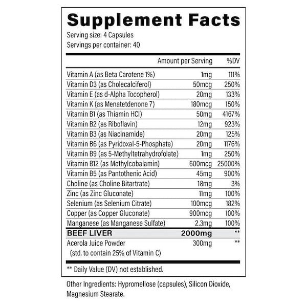 Black Magic Supply 9-Lives Beef Liver + Vitamins