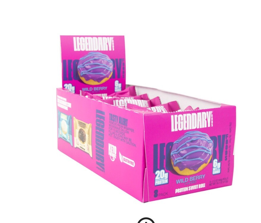 Protein Sweet Roll, Wild Berry, 8 Pack, 2.2 oz (63 g) Each