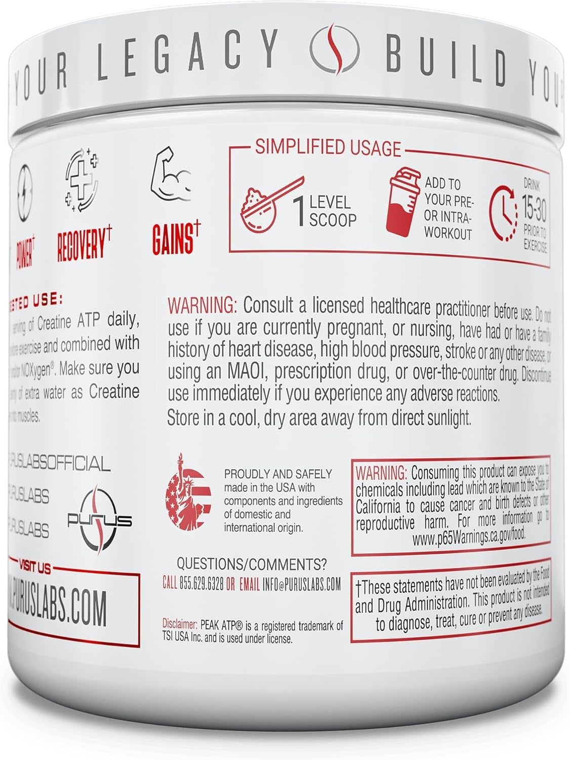 Purus Labs Creatine ATP