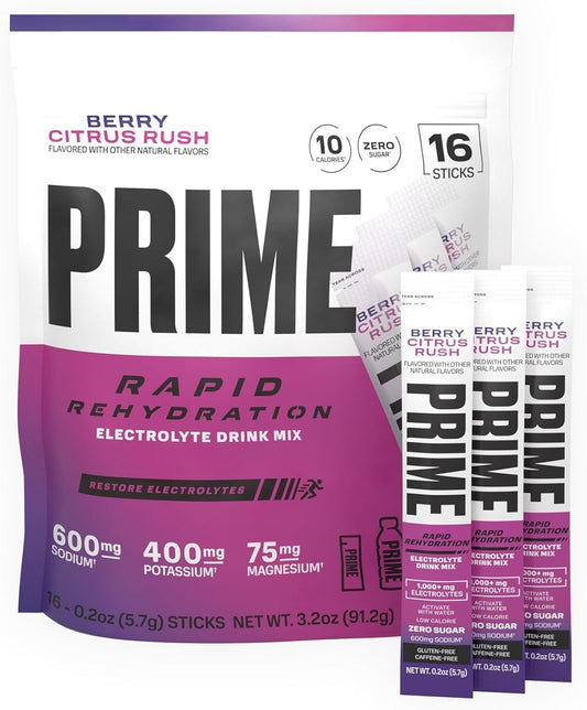 Prime Hydration Rapid Rehydration Stick Packs