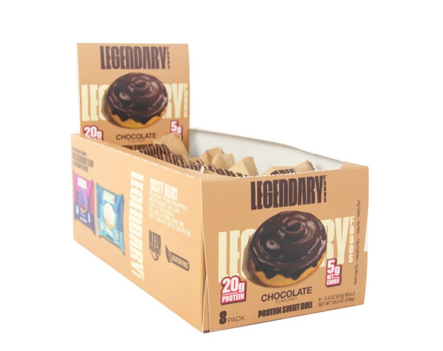 Protein Sweet Roll, Chocolate, 8 Pack, 2.2 oz (63 g) Each