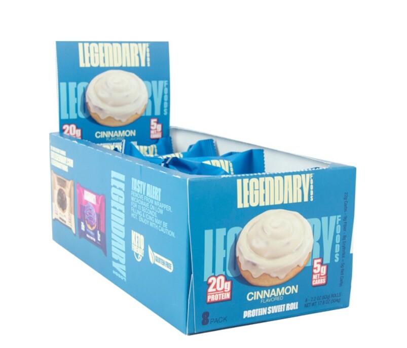 Protein Sweet Roll, Cinnamon, 8 Pack, 2.2 oz (63 g) Each