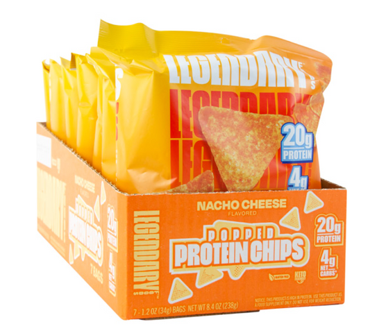 Legendary Foods Popped Protein Chips Nacho Cheese