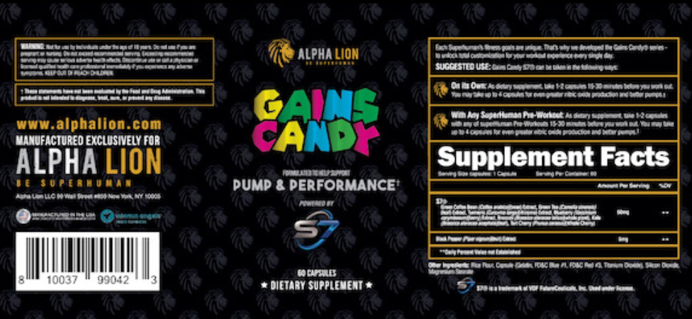 Alpha Lion Gains Candy S7