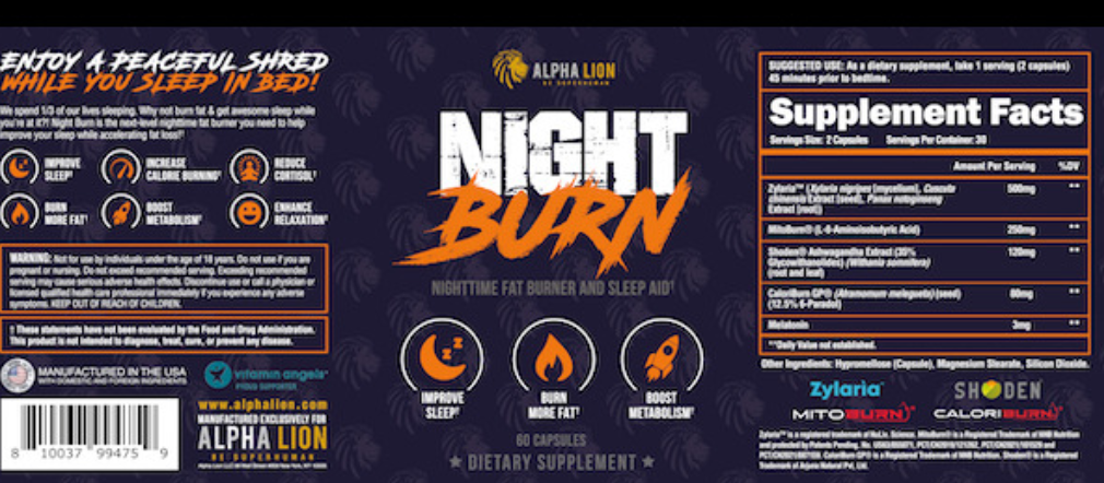 Alpha Lion Night Burn