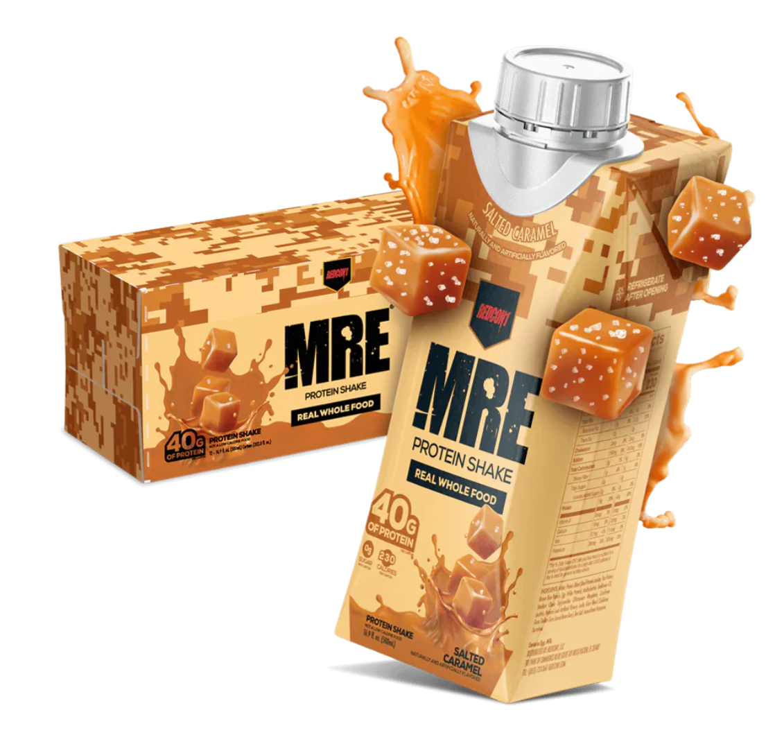 Redcon1 MRE Ready-to-Drink Protein Shake 12 Pack – Meal Replacement RTD for Muscle Recovery, Performance & Daily Nutrition