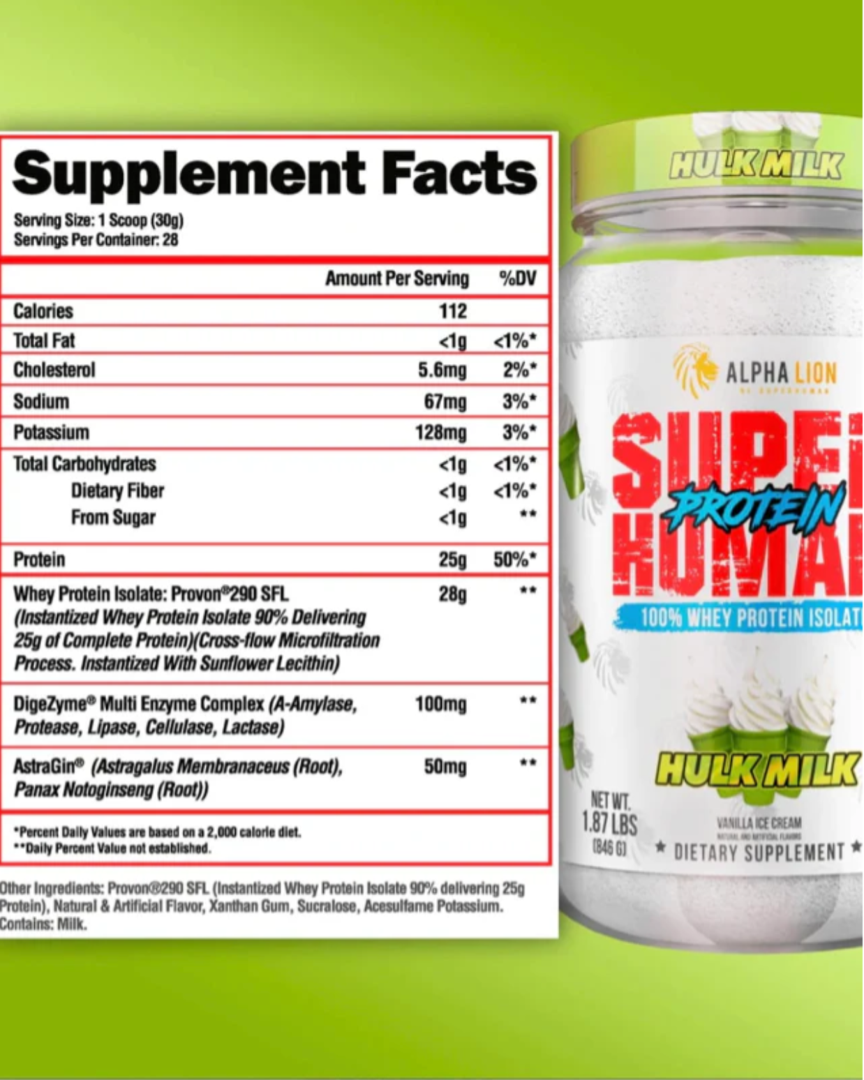 Alpha Lion Superhuman Protein