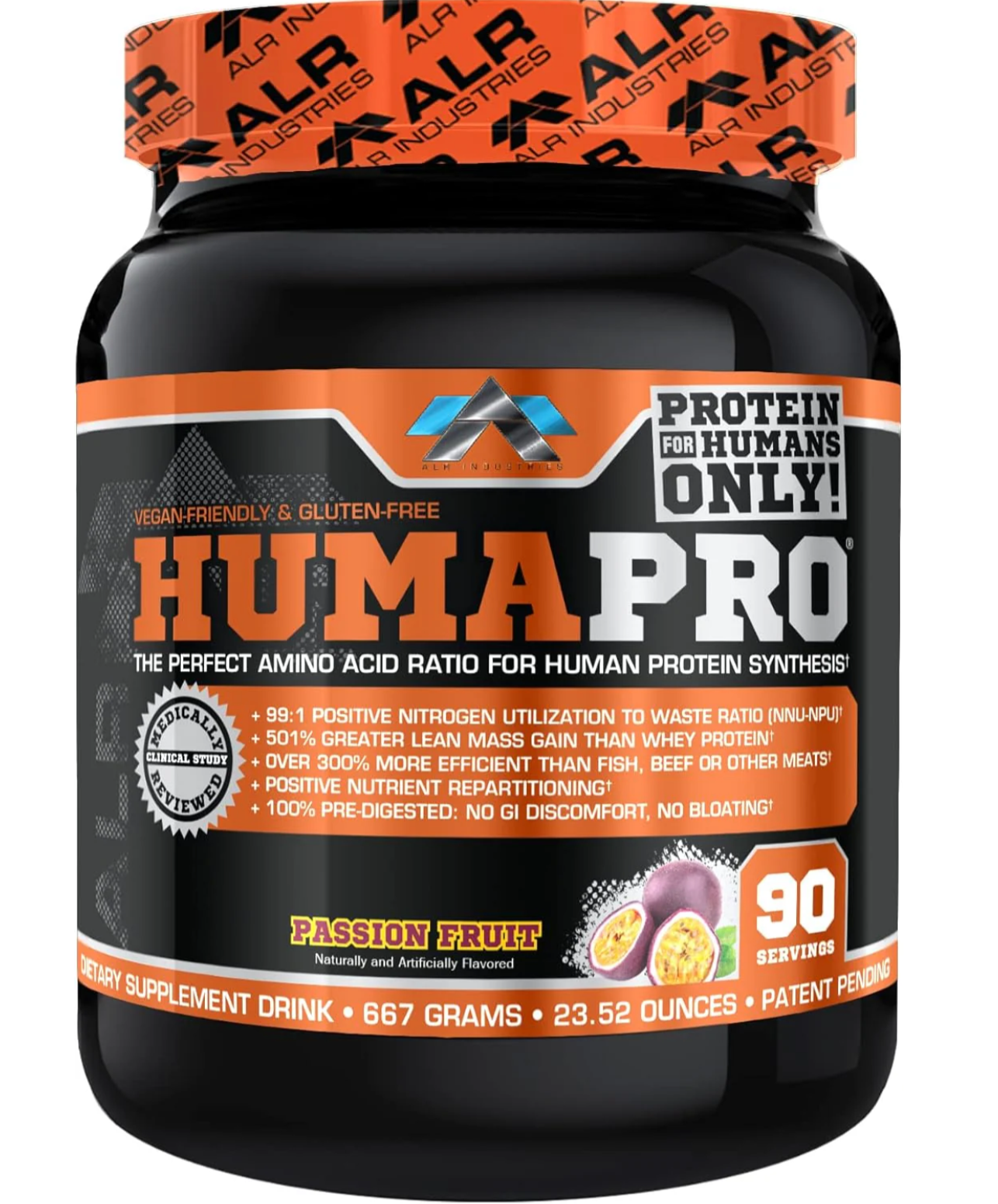 HumaPro® Powder Essential Aminos for Lean Muscle, Recovery & Performance 90 Servs