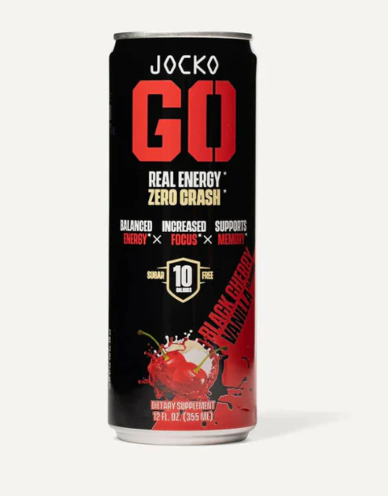 Jocko Go Energy Drink 12 Pack – Clean Ready-to-Drink Energy for Focus, Performance & Everyday Productivity