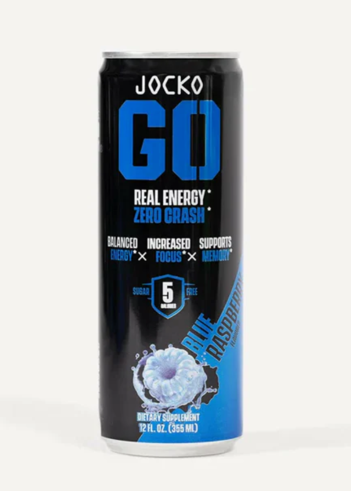 Jocko Go Energy Drink 12 Pack – Clean Ready-to-Drink Energy for Focus, Performance & Everyday Productivity