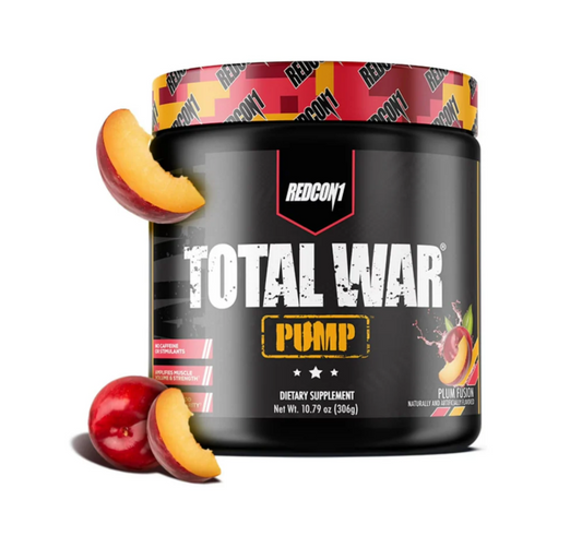 Redcon1 Total War Pump Pre-Workout 300g – Stimulant-Free Pump Formula for Muscle Pumps, Performance & Training Intensity