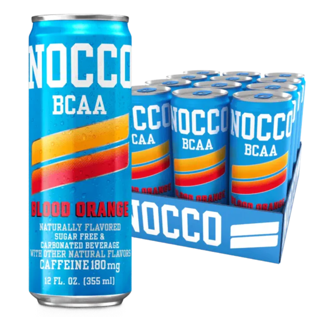 NOCCO Energy Drink 12 Pack – Ready-to-Drink BCAA Energy Beverage for Performance, Focus & Active Lifestyles