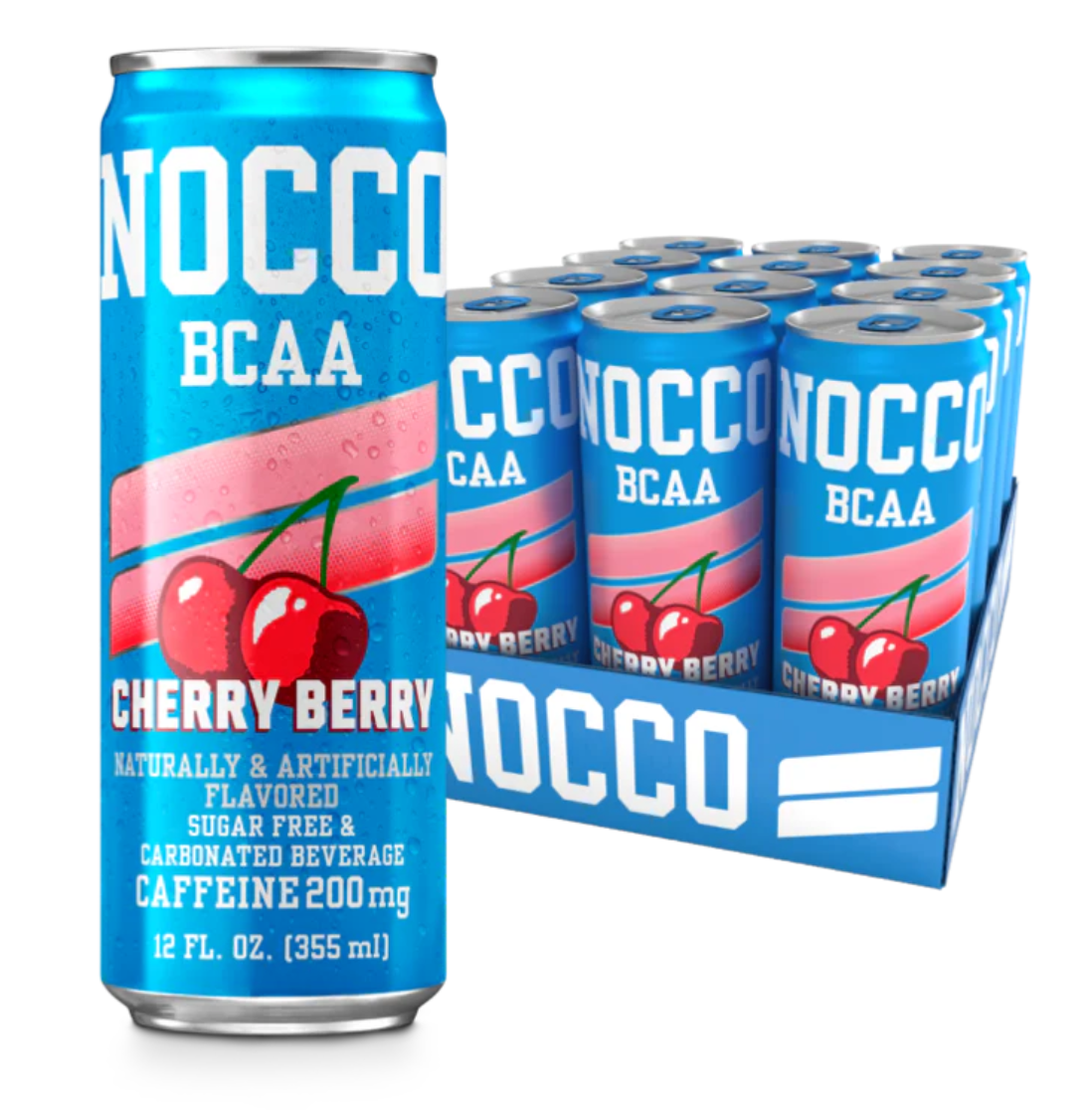 NOCCO Energy Drink 12 Pack – Ready-to-Drink BCAA Energy Beverage for Performance, Focus & Active Lifestyles