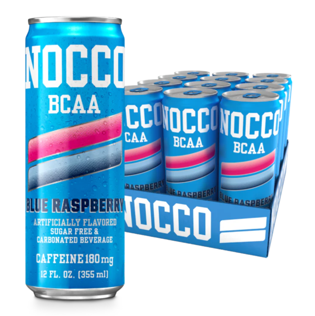 NOCCO Energy Drink 12 Pack – Ready-to-Drink BCAA Energy Beverage for Performance, Focus & Active Lifestyles